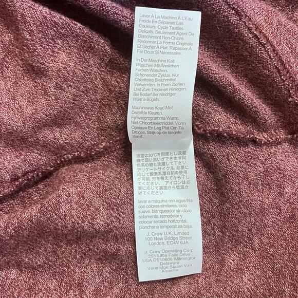 J. Crew Shirt Sz XXL Cashmere Blent Tee Red Burgandy Soft Long Sleeve Casual - Picture 8 of 10